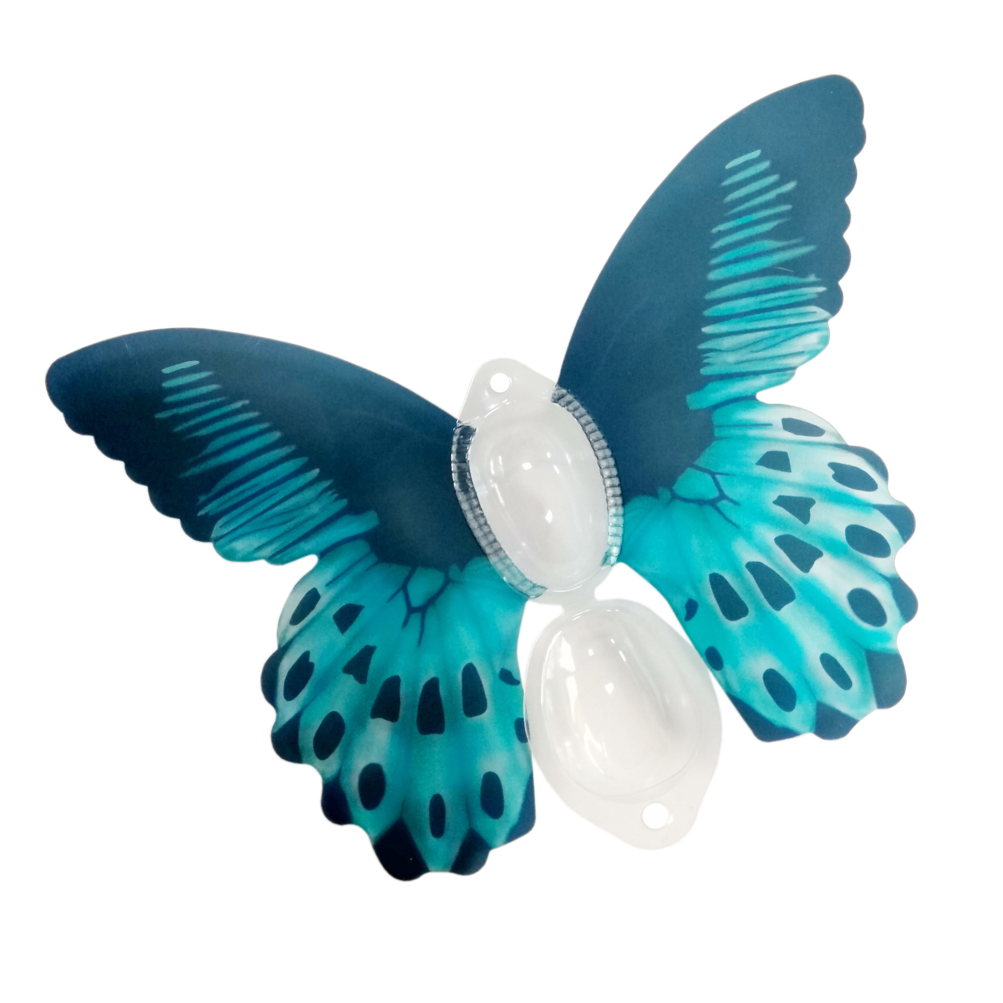 Butterfly shape printed fancy small plastic PET clamshell hanger box